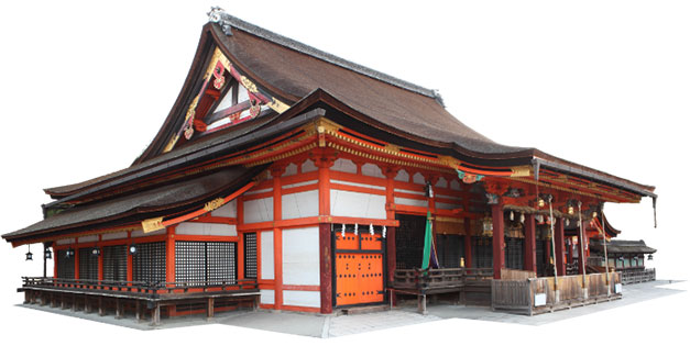 国宝指定された八坂神社の本殿